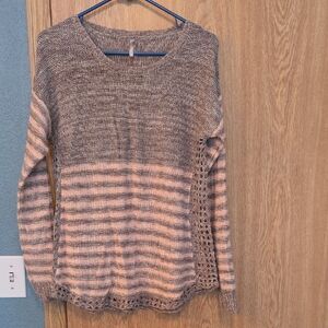 Striped Knit Women's Sweater